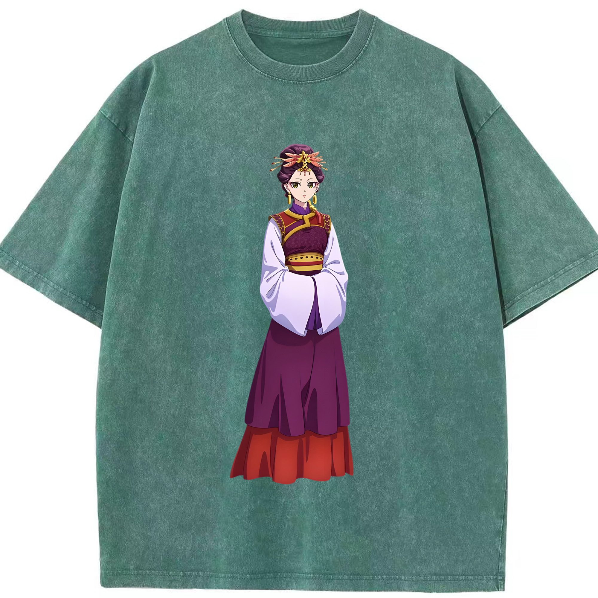 （画像用） 薬屋のひとりごと The Apothecary Diaries 綿100% ヴィンテージ風 半袖Tシャツ（フロントプリント）